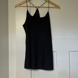 Eileen Fisher 100% Silk Strappy Swing Sleeveless Blouse EUC